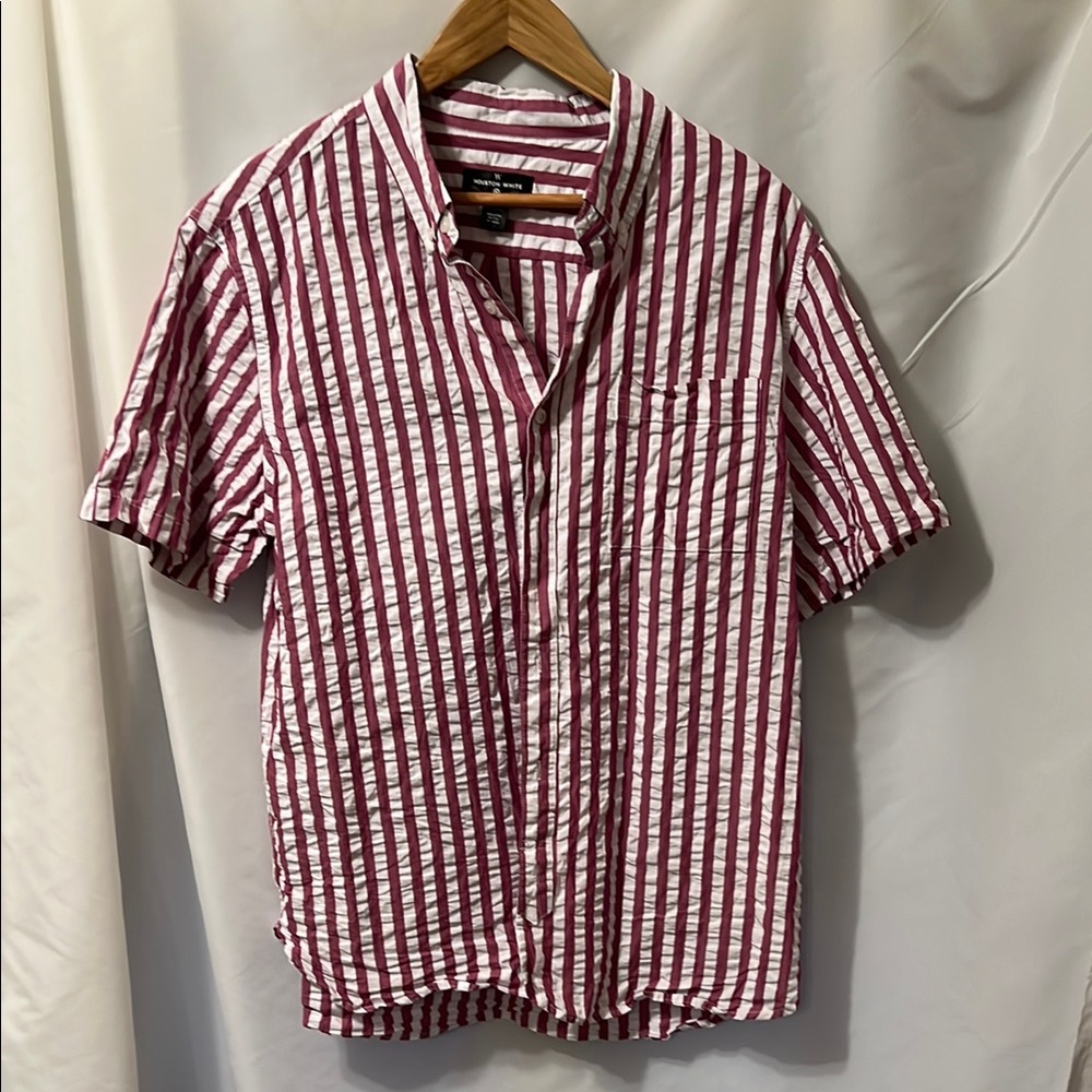 Target Red and White Casual Button Down Shirt